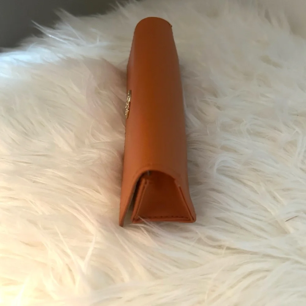 Tory Burch orange glasses case